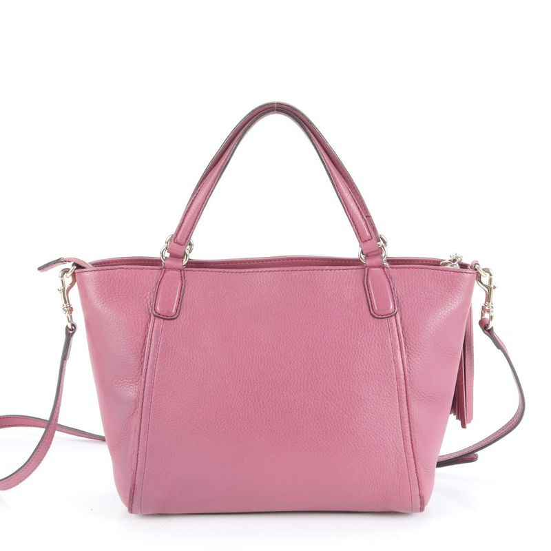 Gucci Soho Interlocking G Tassel 369176 Leather 2WAY Shoulder Bag Crossbody