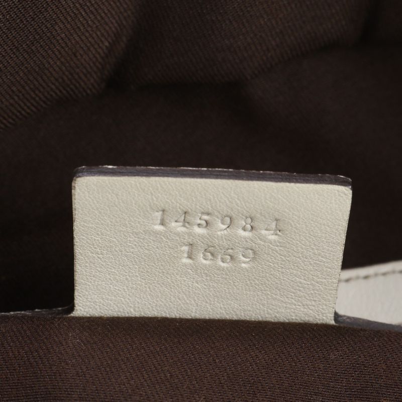 Gucci GG Canvas Chain Horsebit 145984 Leather Tote Bag Shoulder Hand Ladies ECE