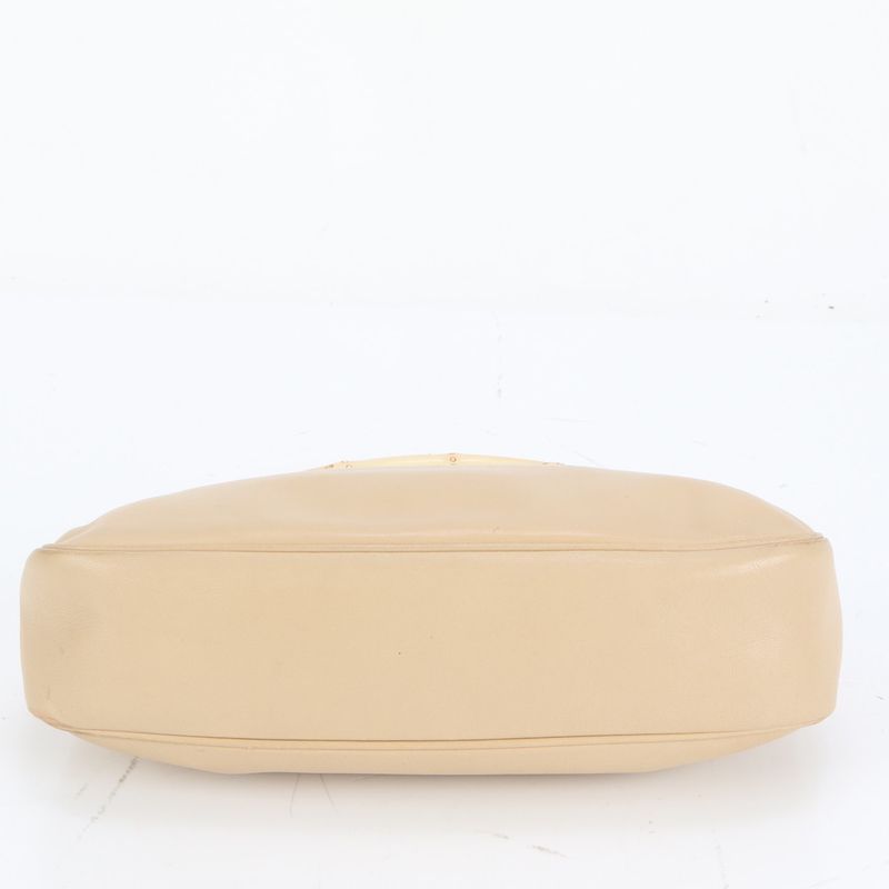 Gucci Bamboo Leather Shoulder Bag One Shoulder Beige Tote Hand Ladies ECE Df32-2