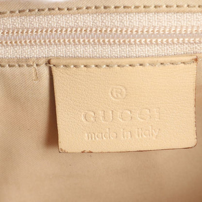 Gucci Bamboo Leather Shoulder Bag One Shoulder Beige Tote Hand Ladies ECE Df32-2