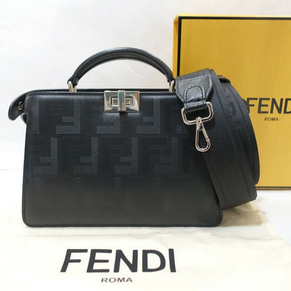 Fendi P-cub-iseeu X-cross 7va582 Leather BK Svhardware Women's