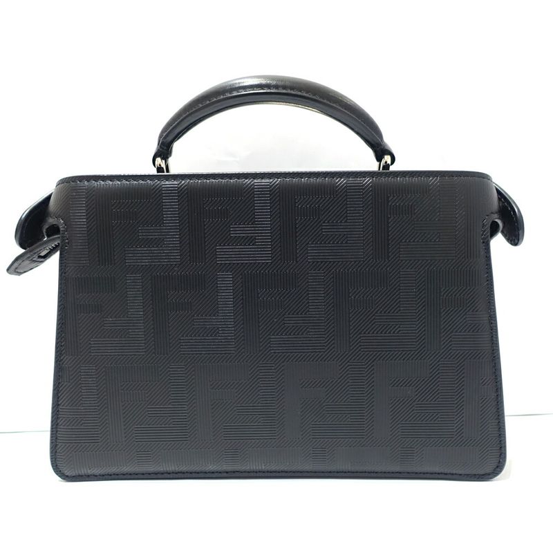 Fendi P-cub-iseeu X-cross 7va582 Leather BK Svhardware Women's