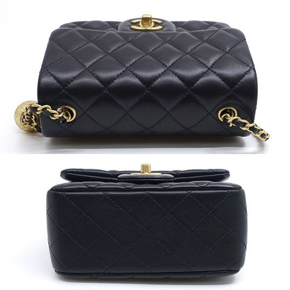 Chanel Mini Matelasse Chain Shoulder Bag Coco Mark Random Serial