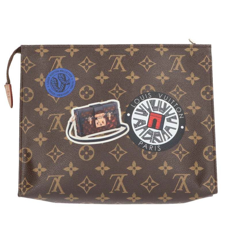 Louis Vuitton M41438 Posh Toilette Monogram World Tour Clutch Bag Women's