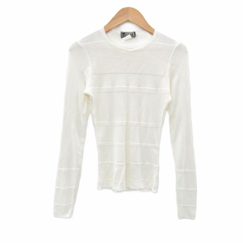 Gianni Versace Gianni Versace Knit Cut And Sewn Long Sleeve Round Neck 38 M
