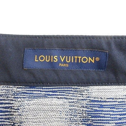 Louis Vuitton Damier Pants Wool Rm241 M FVD Hqp08 W 24 SS Large Size Navy Blue
