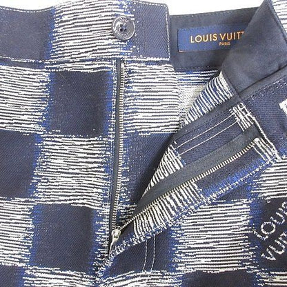 Louis Vuitton Damier Pants Wool Rm241 M FVD Hqp08 W 24 SS Large Size Navy Blue