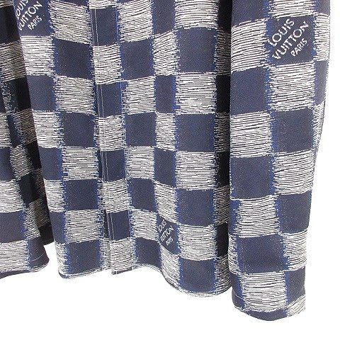 Louis Vuitton Damier Shirt Jacket Oversize Wool Rm241 M FVD Hqs04 W 24 SS Large