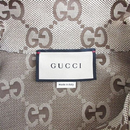 Gucci Maxi GG Canvas Shirt Pattern Zaht5 Large Size Brown Camel