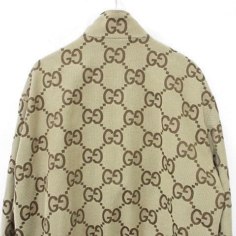 Gucci Jumbo GG Canvas Jacket Blouson Pattern Z8 avs Large Size Brown