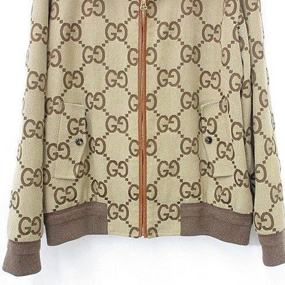 Gucci Jumbo GG Canvas Jacket Blouson Pattern Z8 avs Large Size Brown