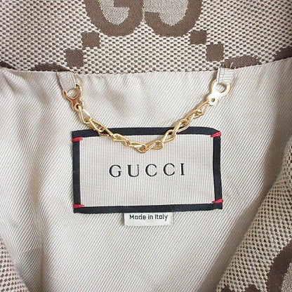 Gucci Jumbo GG Canvas Jacket Blouson Pattern Z8 avs Large Size Brown