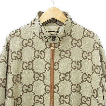 Gucci Jumbo GG Canvas Jacket Blouson Pattern Z8 avs Large Size Brown