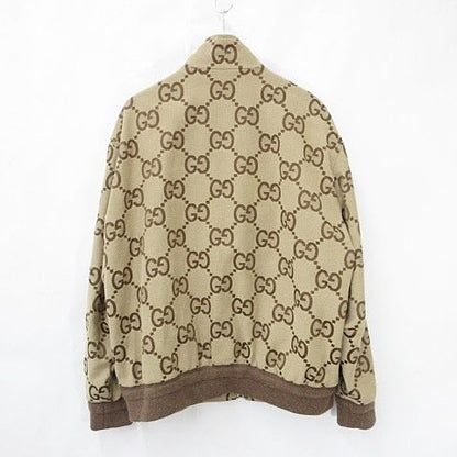 Gucci Jumbo GG Canvas Jacket Blouson Pattern Z8 avs Large Size Brown