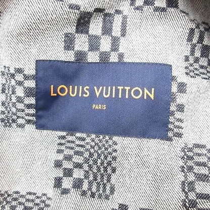 Louis Vuitton Damier Denim Jacket Distorted Rm231 Q EW2 Hla50 W Cotton Large Size