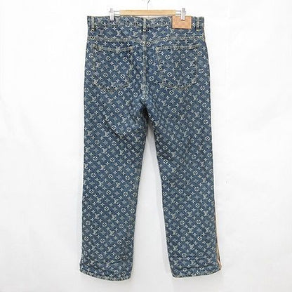 Louis Vuitton Monogram Denim Tailored Pants Sideline Rm251 mm UZD