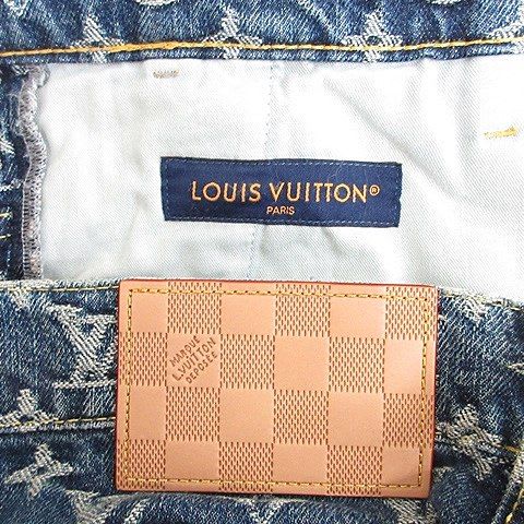 Louis Vuitton Monogram Denim Tailored Pants Sideline Rm251 mm UZD