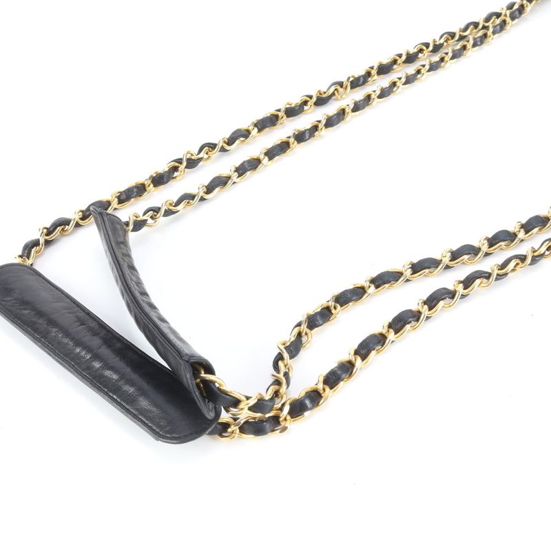 Chanel Serial Seal Matelasse Lambskin Leather Chain Shoulder Bag Genuine