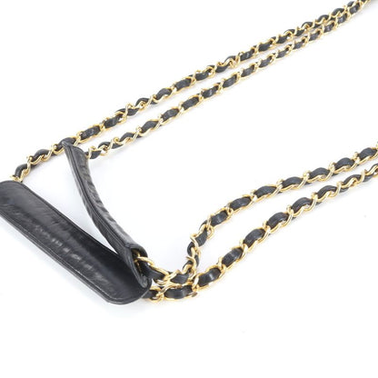 Chanel Serial Seal Matelasse Lambskin Leather Chain Shoulder Bag Genuine