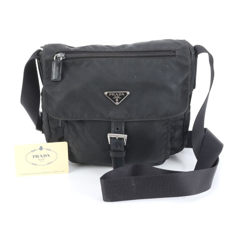 Prada Authenticity Card Tessuto Nylon Triangle Logo Bt8994 Shoulder Bag