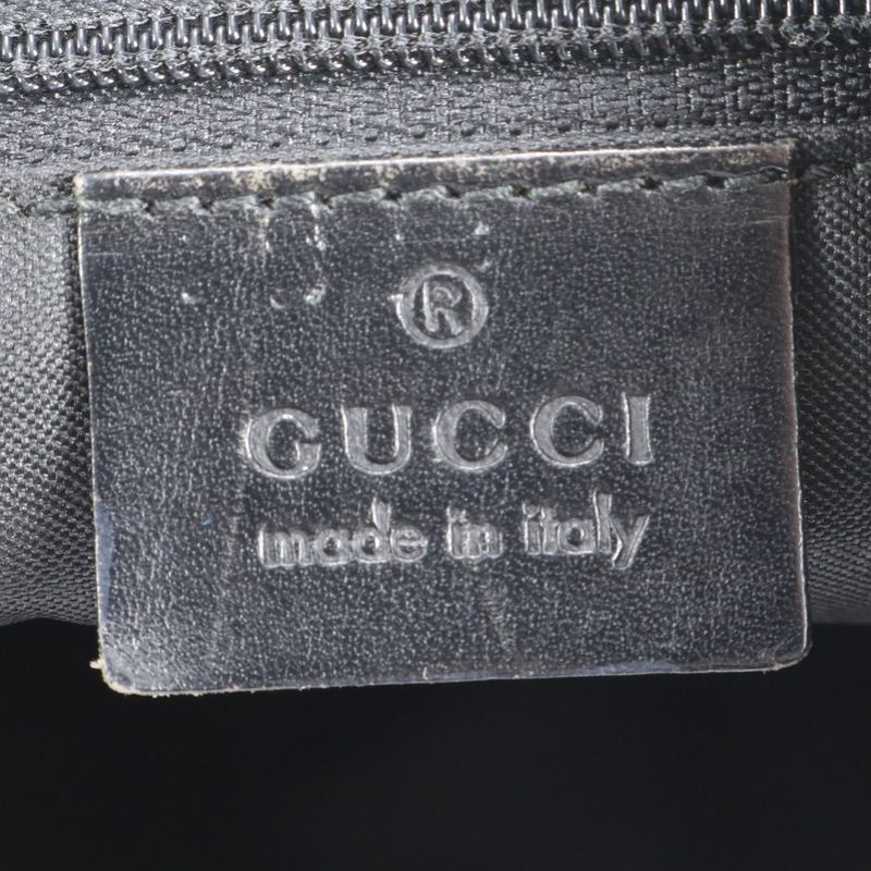 Gucci GG Nylon 001-3380 Leather Shoulder Bag Shoulder Hand Genuine Leather