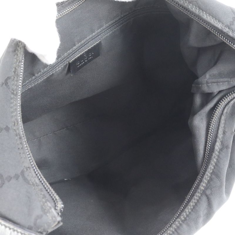 Gucci GG Nylon 001-3380 Leather Shoulder Bag Shoulder Hand Genuine Leather