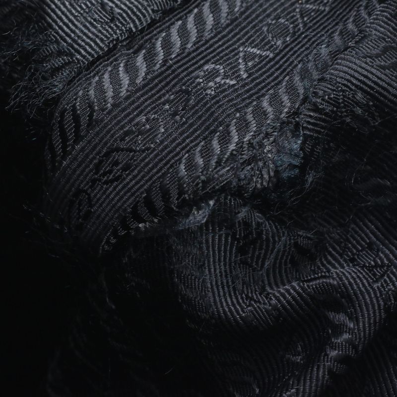 Prada Tessuto Nylon Triangle Logo Leather Shoulder Bag Crossbody Commuting