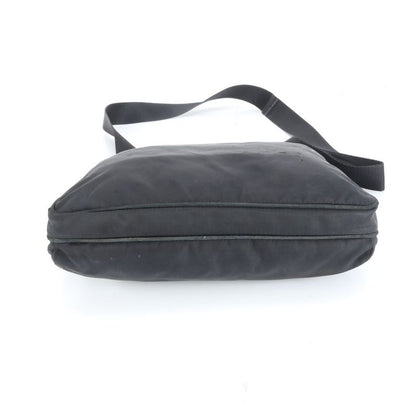 Prada Tessuto Nylon Triangle Logo Leather Shoulder Bag Crossbody Commuting