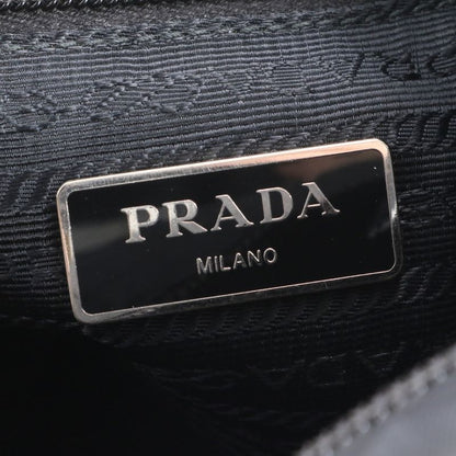 Prada Tessuto Nylon Triangle Logo Leather Shoulder Bag Crossbody Commuting