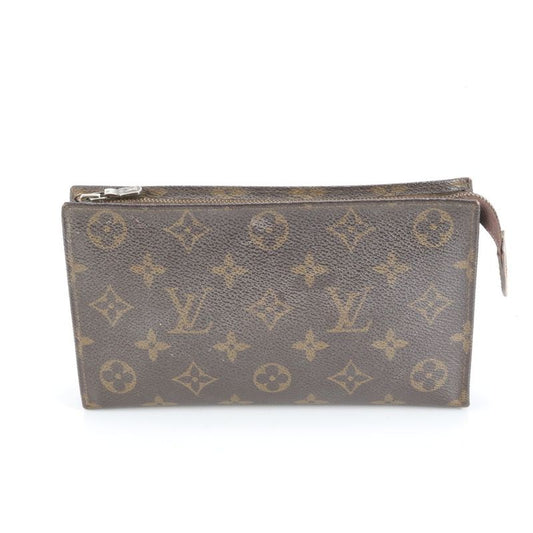 Louis Vuitton Monogram M42238 Leather Pouch Second Clutch Bag Men Women RUM