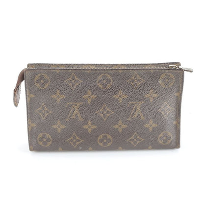 Louis Vuitton Monogram M42238 Leather Pouch Second Clutch Bag Men Women RUM