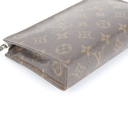 Louis Vuitton Monogram M42238 Leather Pouch Second Clutch Bag Men Women RUM