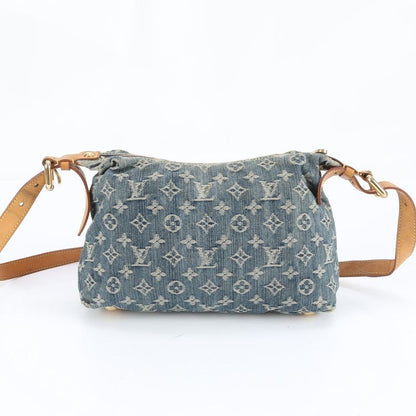 Louis Vuitton Monogram Denim Baggy PM M95049 Leather Shoulder Bag Crossbody