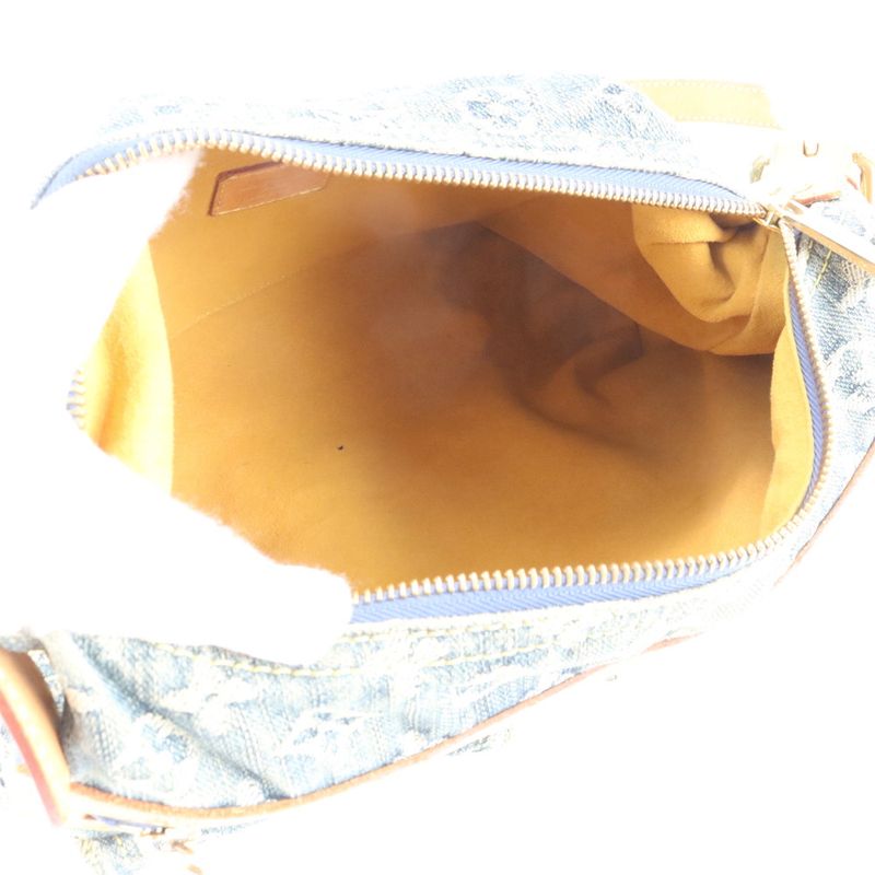 Louis Vuitton Monogram Denim Baggy PM M95049 Leather Shoulder Bag Crossbody