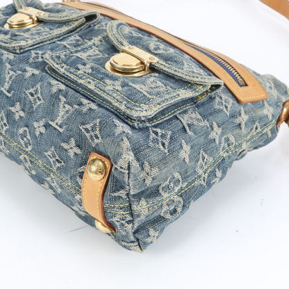 Louis Vuitton Monogram Denim Baggy PM M95049 Leather Shoulder Bag Crossbody