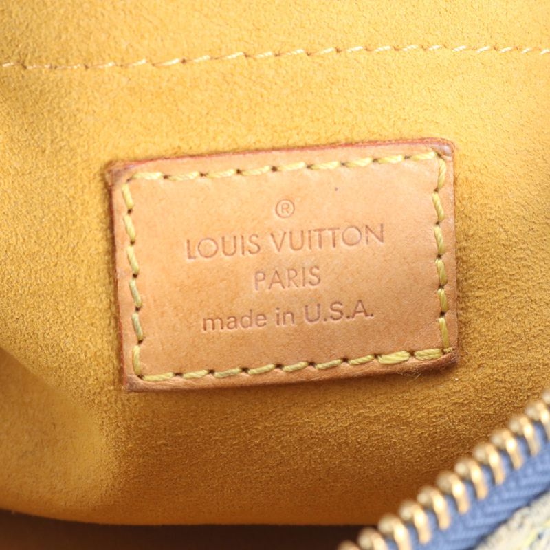 Louis Vuitton Monogram Denim Baggy PM M95049 Leather Shoulder Bag Crossbody