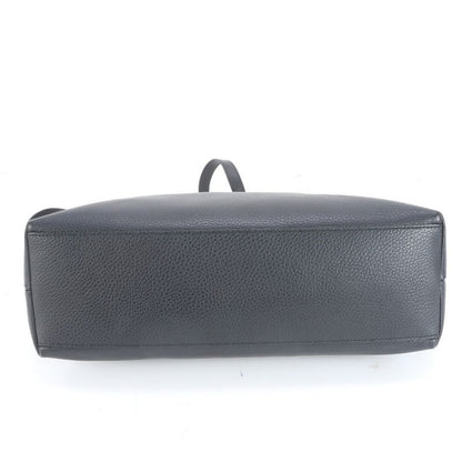 Gucci Bamboo Tassel 365346 Leather 2WAY Tote Bag Crossbody Shoulder Black A4