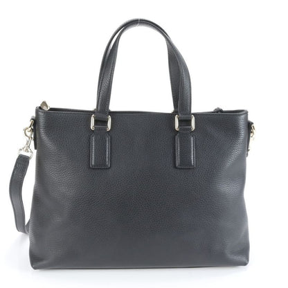 Gucci Bamboo Tassel 365346 Leather 2WAY Tote Bag Crossbody Shoulder Black A4