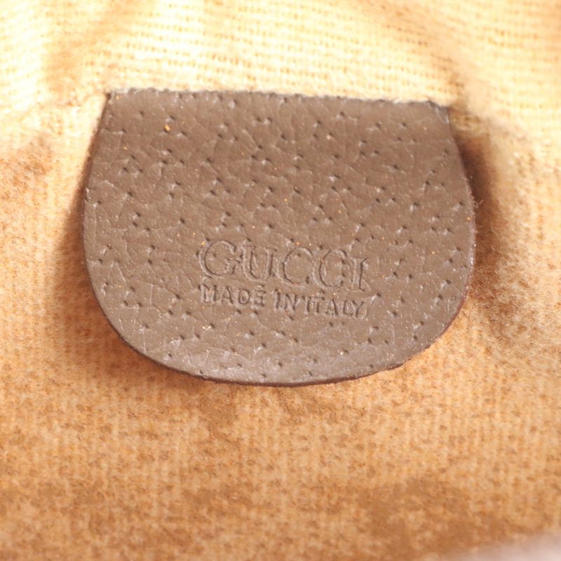 Gucci GG Supreme Sherry Line 001-50-6655 Leather Shoulder Bag Crossbody Genuine