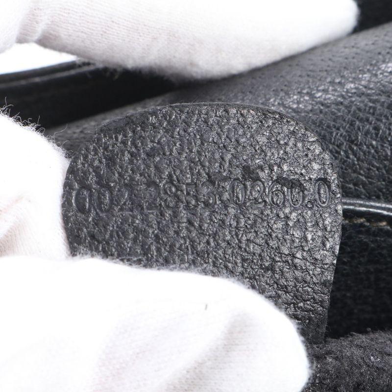 Gucci Bamboo Diana Leather Tote Bag Hand Genuine Leather Black Women's RUM