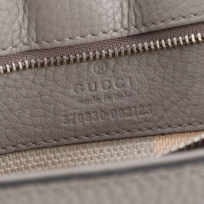 Gucci Bamboo Daily 370830 Leather 2WAY Shoulder Bag Crossbody Hand Genuine