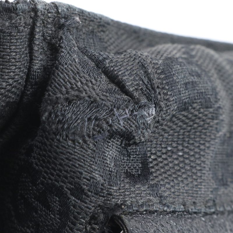 Gucci GG Canvas 28566 Leather 2WAY Body Bag Crossbody Waist Pouch Shoulder