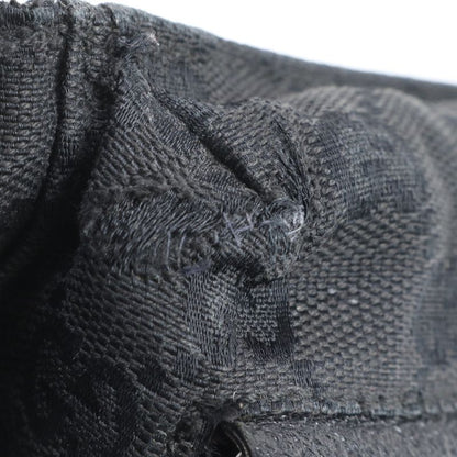 Gucci GG Canvas 28566 Leather 2WAY Body Bag Crossbody Waist Pouch Shoulder