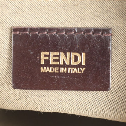 Fendi Leopard Pattern 8br652-ao8 Leather Nylon Tote Bag Shoulder Hand Ladies