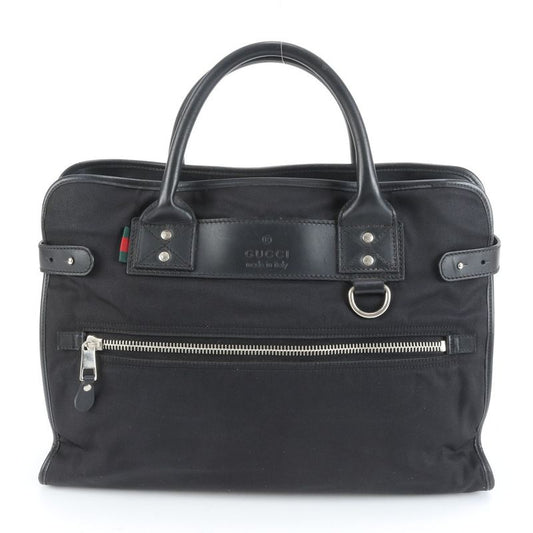 Gucci Sherry Line 246410 Leather Nylon Business Bag Document Bag Briefcase