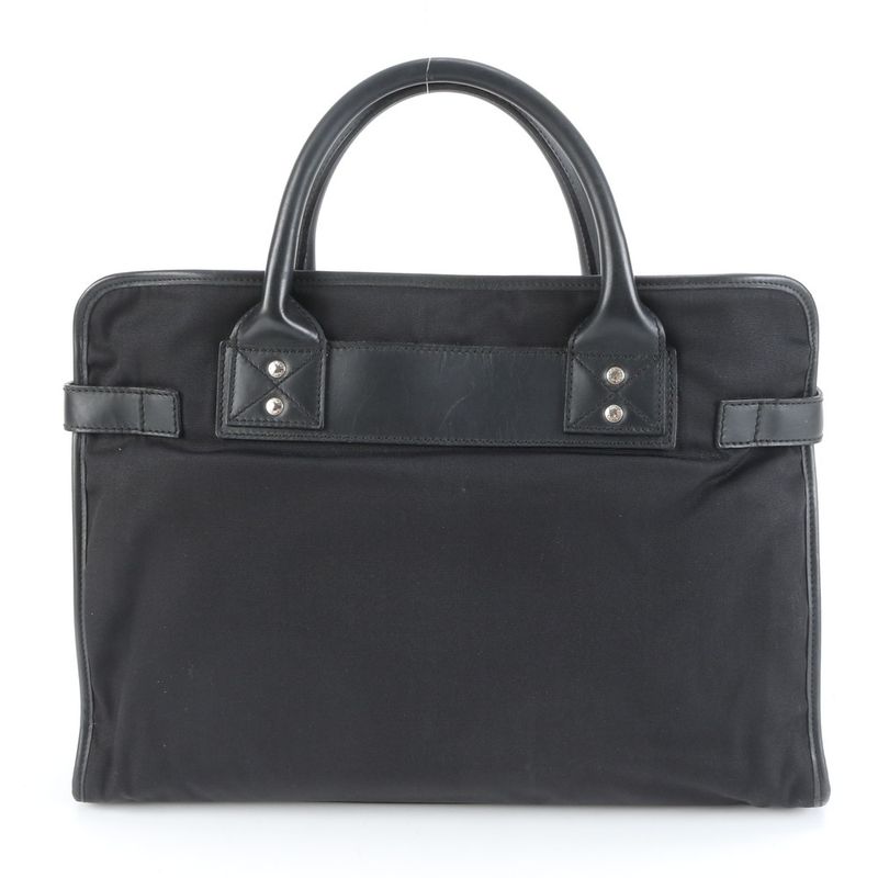 Gucci Sherry Line 246410 Leather Nylon Business Bag Document Bag Briefcase