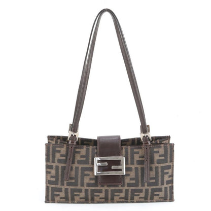 Fendi Zucca FF Hardware 8915965001 Leather Shoulder Bag Shoulder Hand Genuine