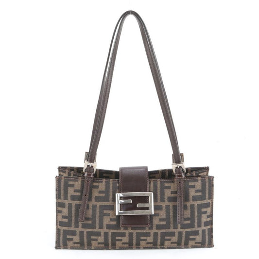 Fendi Zucca FF Hardware 8915965001 Leather Shoulder Bag Shoulder Hand Genuine