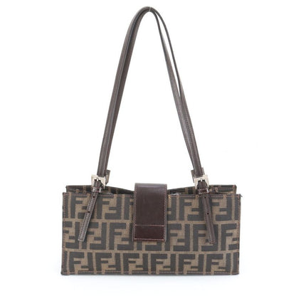 Fendi Zucca FF Hardware 8915965001 Leather Shoulder Bag Shoulder Hand Genuine