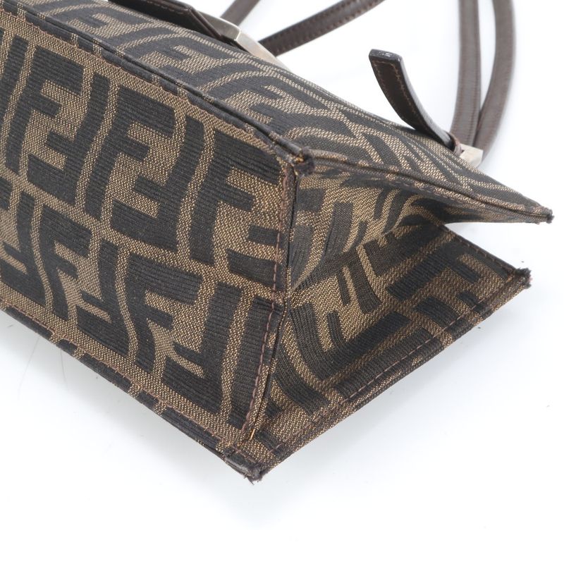 Fendi Zucca FF Hardware 8915965001 Leather Shoulder Bag Shoulder Hand Genuine